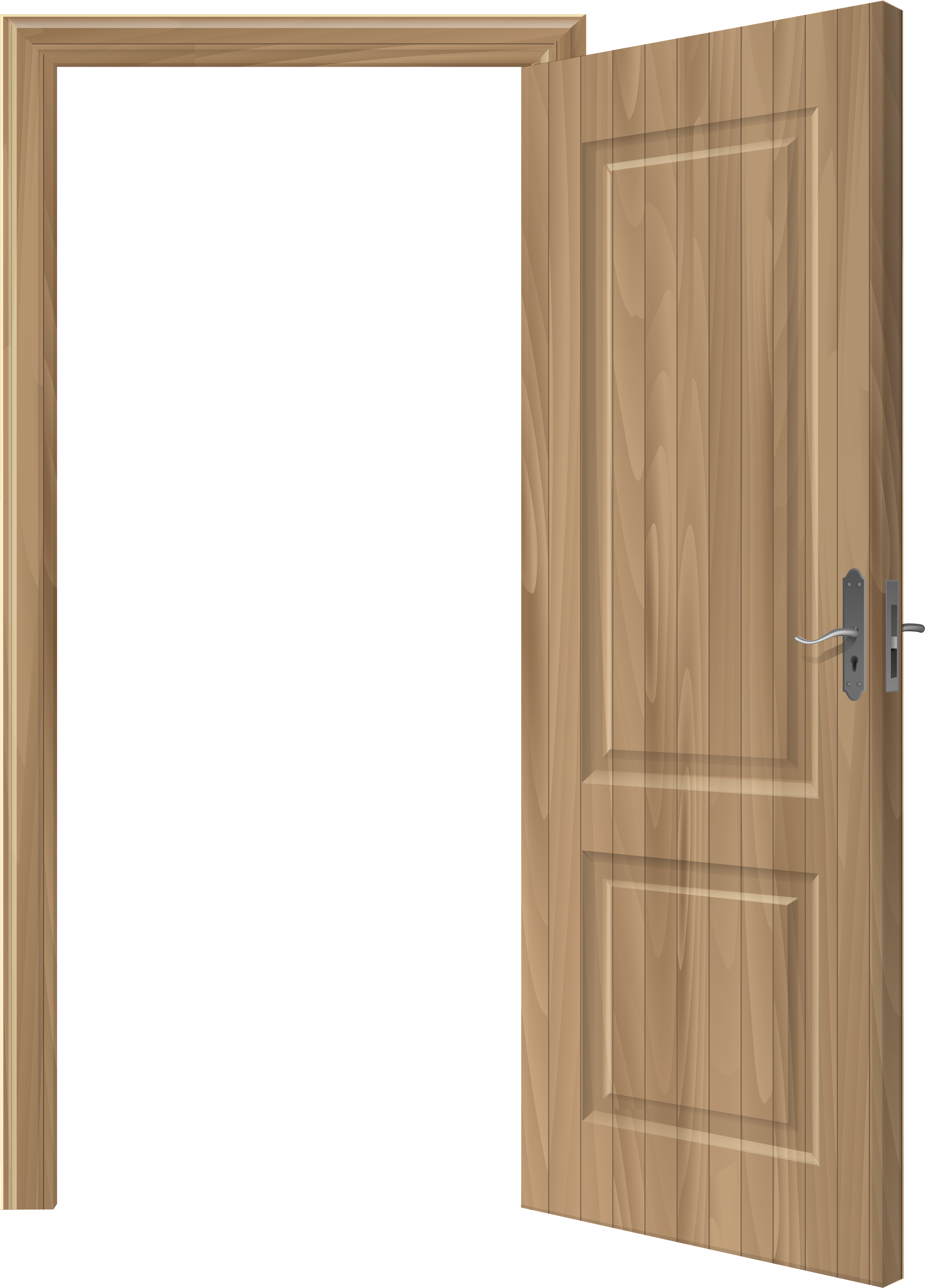 Open Wooden Door Png Clip Art - Open Door Clipart Transparent (5781x8000), Png Download