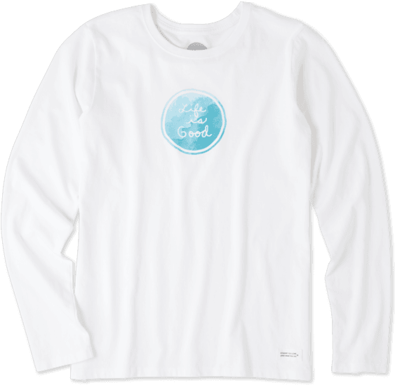 Women's Watercolor Coin Long Sleeve Crusher Tee - Imagine Dragons Triangle Logo White Long Sleeve T Shirt (570x570), Png Download