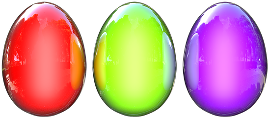 Easter Eggs, Of Chickens, Painted Eggs - Egg (640x640), Png Download