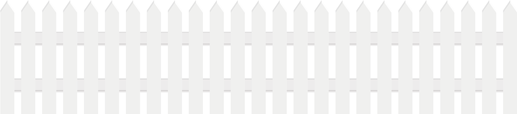 Visit - Picket Fence Clipart (1816x416), Png Download