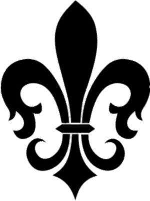 Black Fleur De Lis - Flor De Lis Png (400x400), Png Download