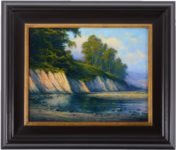 Santa Barbara Coast, Oil - Picture Frame (600x600), Png Download