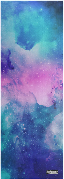 Watercolor Space Yoga Mat - Aurora (300x600), Png Download