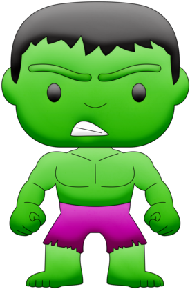 Clipart Hulk Banner Freeuse - Super Heroes Animados Hulk (286x430), Png Download