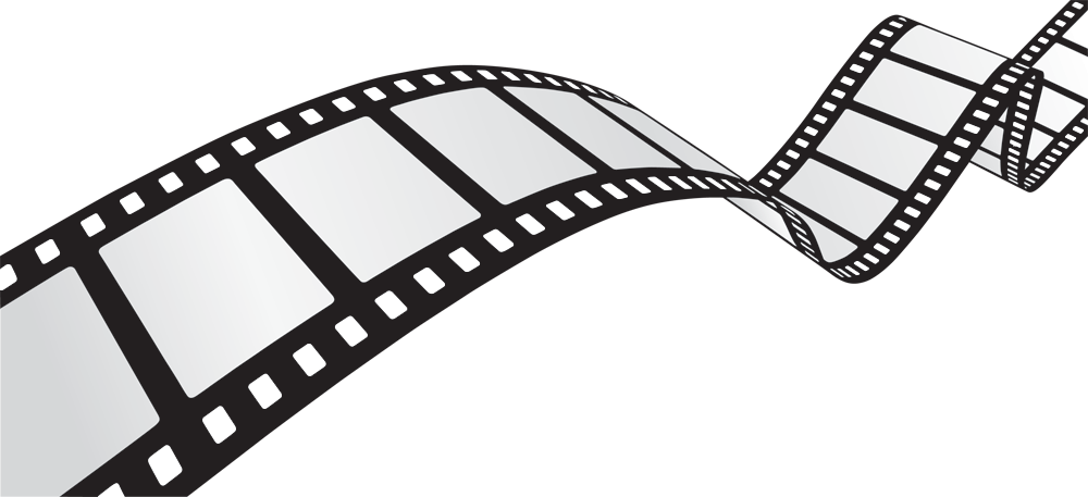 Film Reels Png Banner Library Library - Movie Reel Transparent Background (1000x457), Png Download