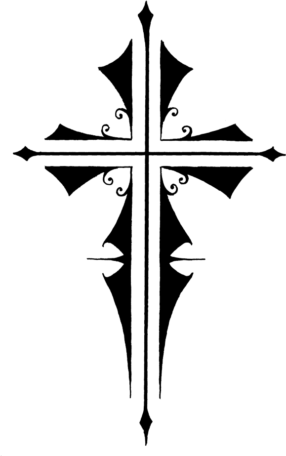 Cross Tatto - Transparent Mini Tattoos (600x952), Png Download