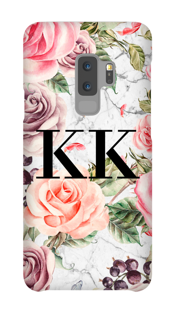 Personalised Watercolor Floral Initials Samsung Galaxy - Samsung Galaxy S9 (1024x1024), Png Download