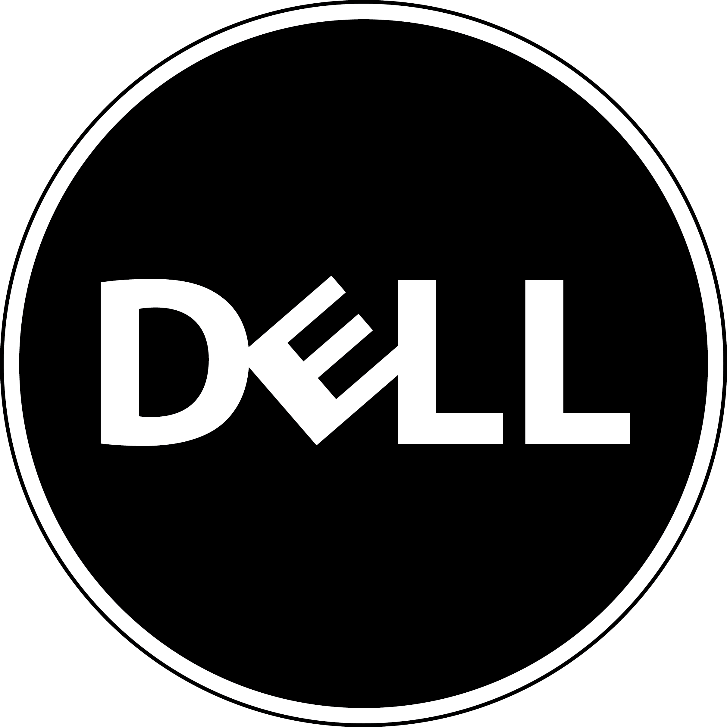 Black Dell Logo Logo Design Dell Logo Full Size Png Download Seekpng