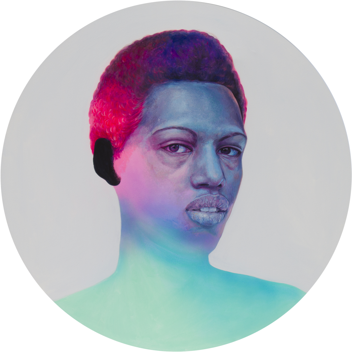 "elsa Iii" By Giorgia Roversi, Oil On Rounded Canvas - Oil (1200x1200), Png Download