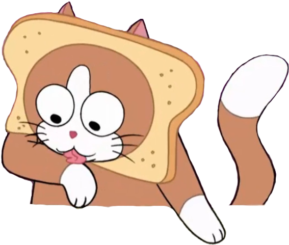 Gluten Cat - Cat (605x504), Png Download