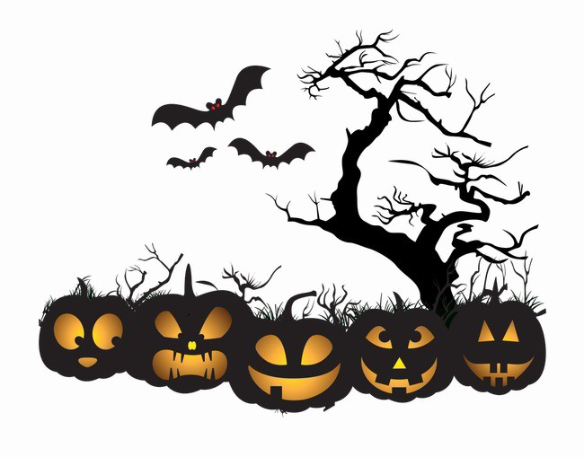 Halloween Png Image Background - Transparent Background Halloween Png (650x509), Png Download