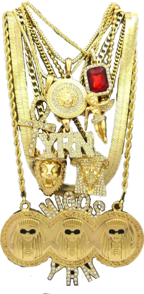 Share This Image - Gold Chains Png (295x600), Png Download