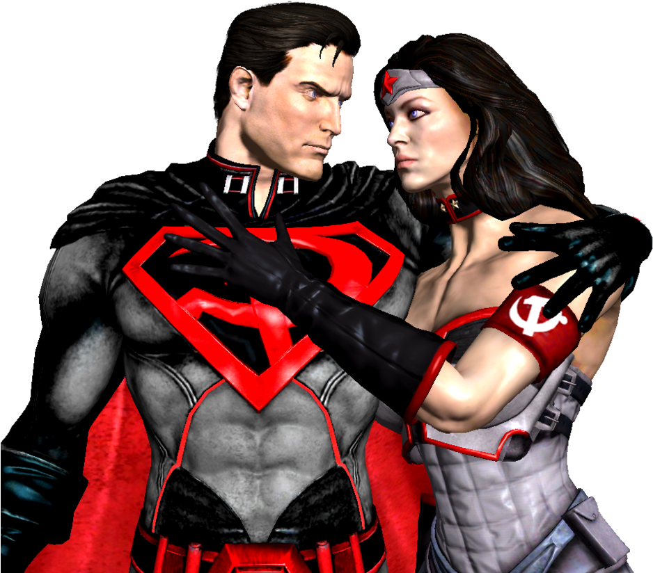 Injustice God Superman And Wonder Woman Red Son By - Injustice Wonder Woman Red Son (951x841), Png Download