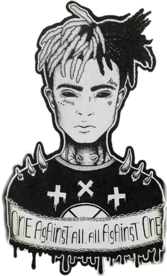 Report Abuse - Xxxtentacion Drawings (539x888), Png Download