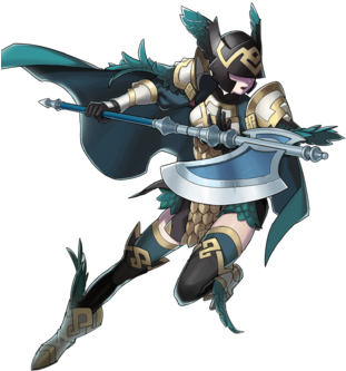 Axe Dragon - Fire Emblem Heroes Lance Dragon (340x388), Png Download