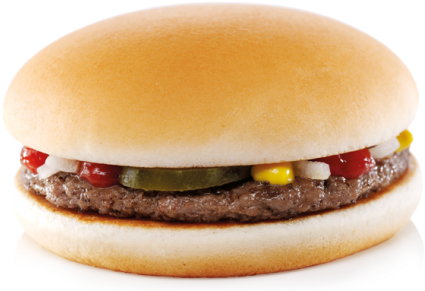Hamburger - Mcdonalds Happy Meal Burger (477x355), Png Download