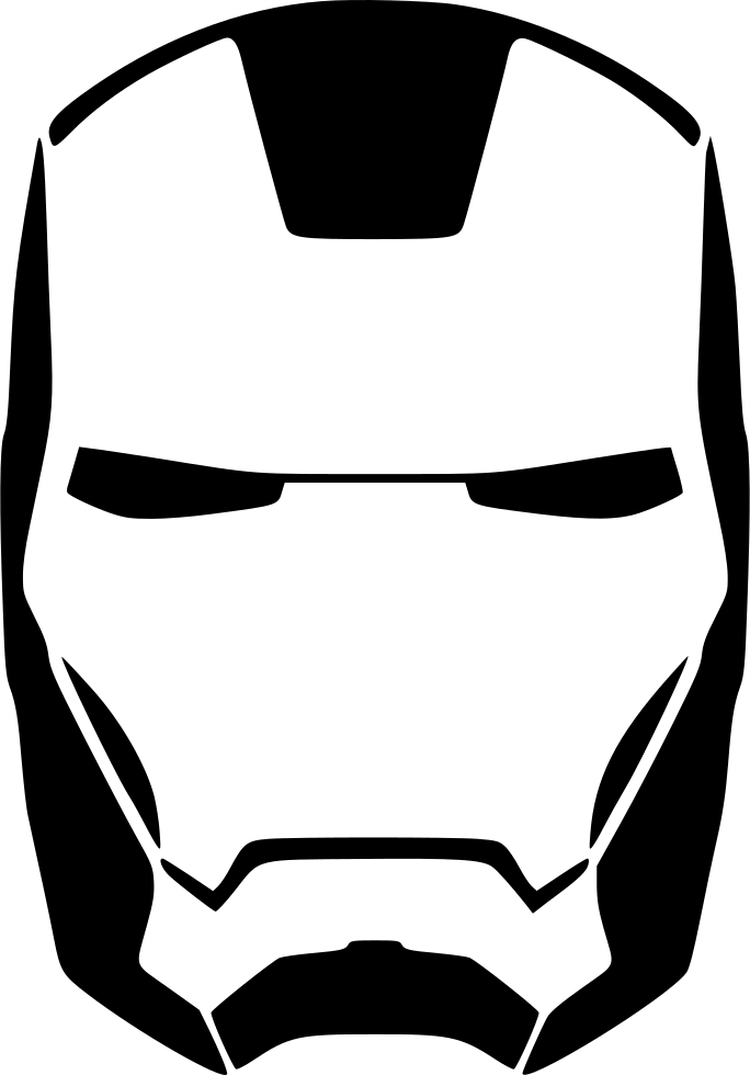 Iron Man Skin Face Comments - Iron Man Mask Clipart (684x980), Png Download