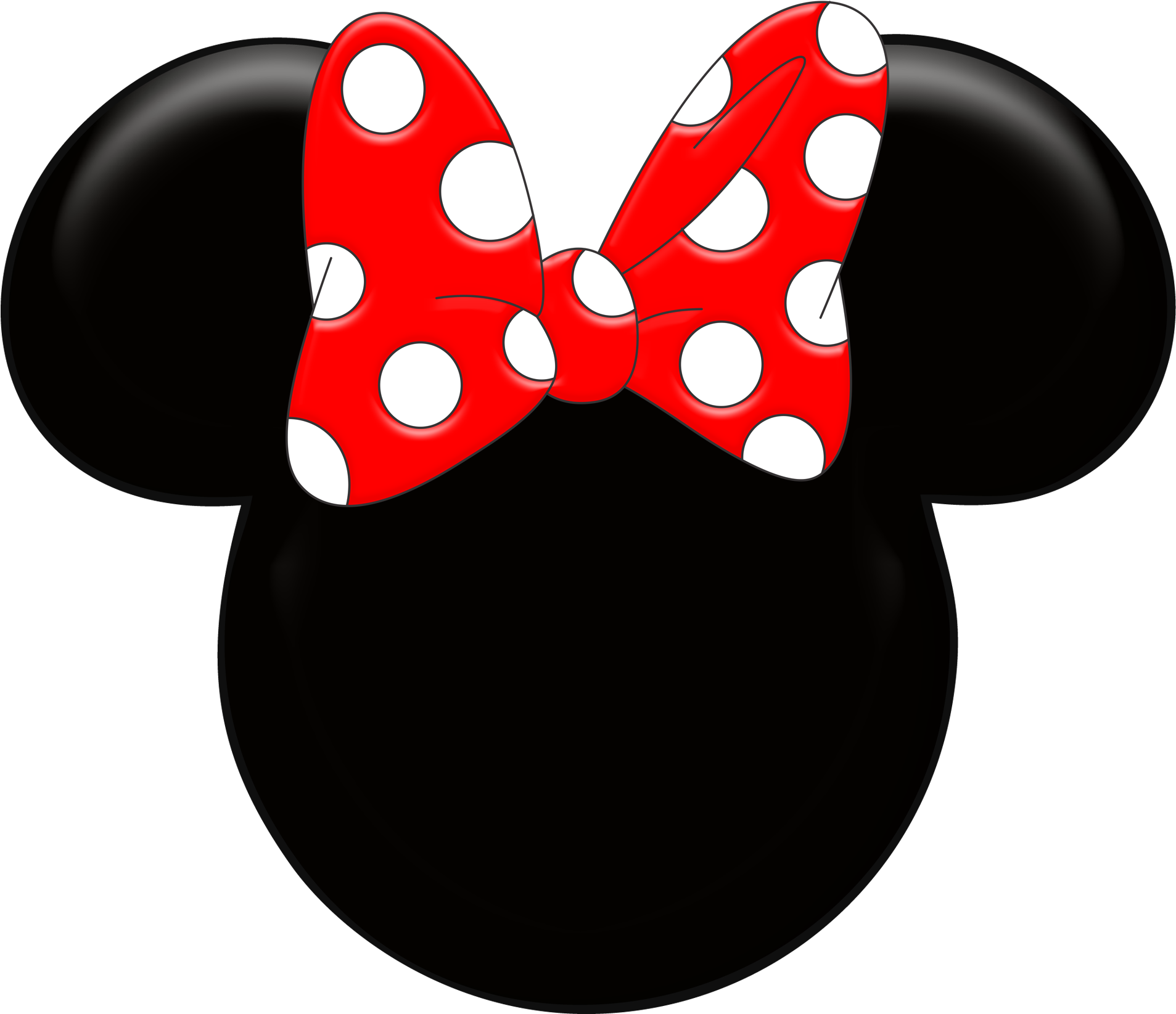 Minnie Mouse Head (2054x1716), Png Download