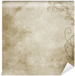 Large Image Of Floral Paper Canvas Or Parchment Wall - Paper (400x400), Png Download