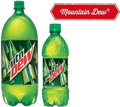 Pizza Patrón Mountain Dew Png - Mountain Dew - 20 Fl Oz Bottle (456x372), Png Download