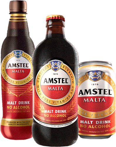Amstel-bottle - Amstel Malt (395x500), Png Download