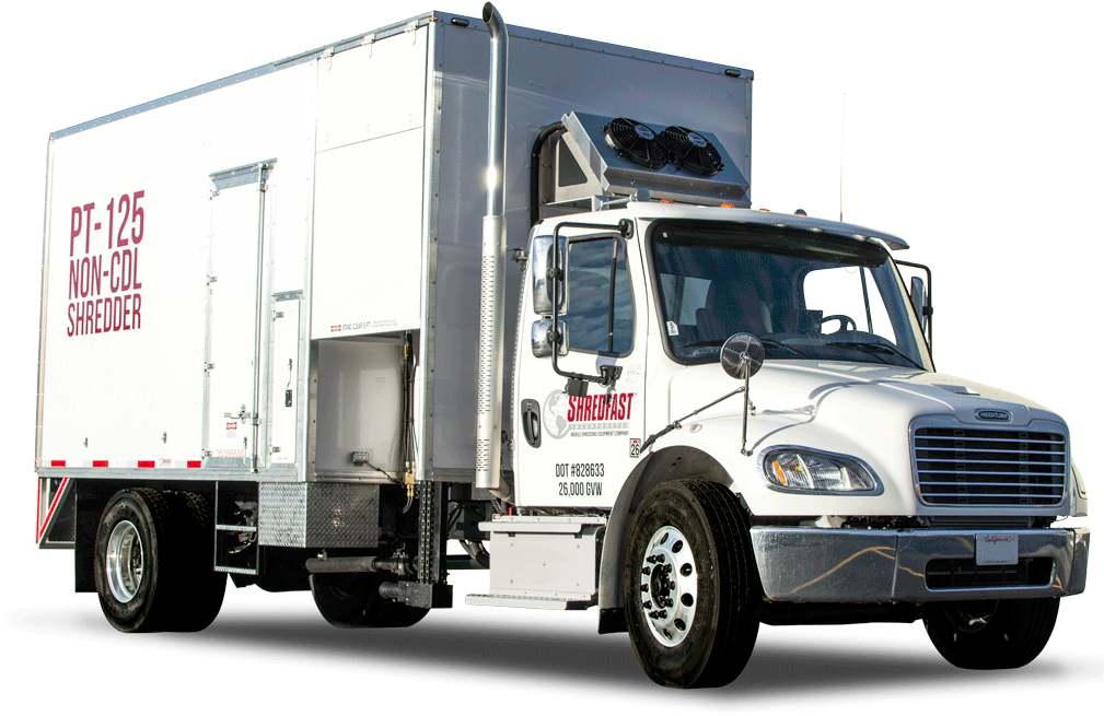 Pt-125 Shredding Truck - Trailer Truck (1024x682), Png Download