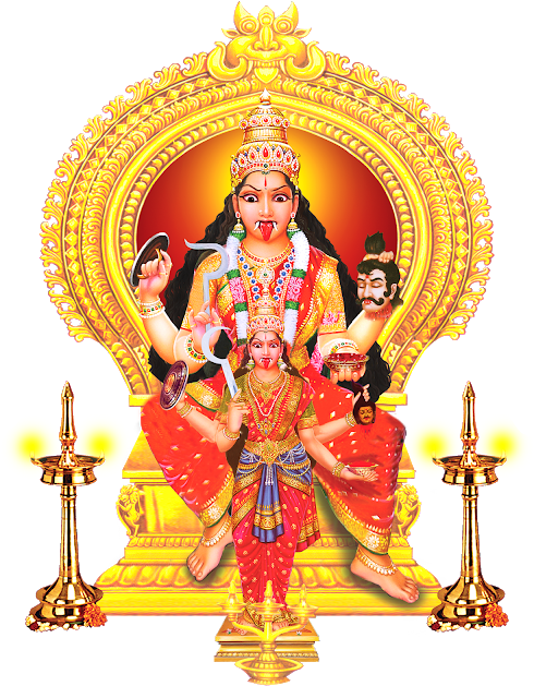 Sree Bhadrakali Temple @ Puliyarakonam, Vilapil, Kerala - Sri Bhadrakali (538x640), Png Download