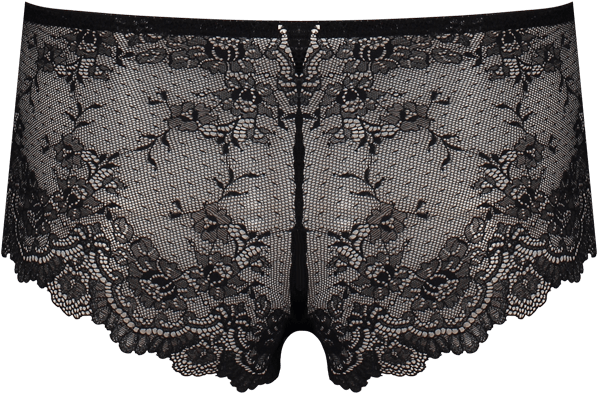 Edition Lace Short Black & Blue Briefu22 5009black/blue - Lace (800x740), Png Download