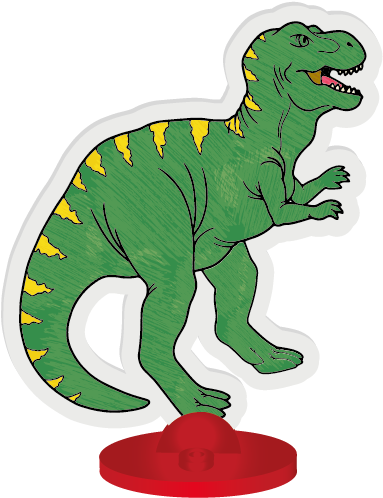 Original Shrinkles T-rex Dinosaur Figurine - Dinosaur World (382x506), Png Download