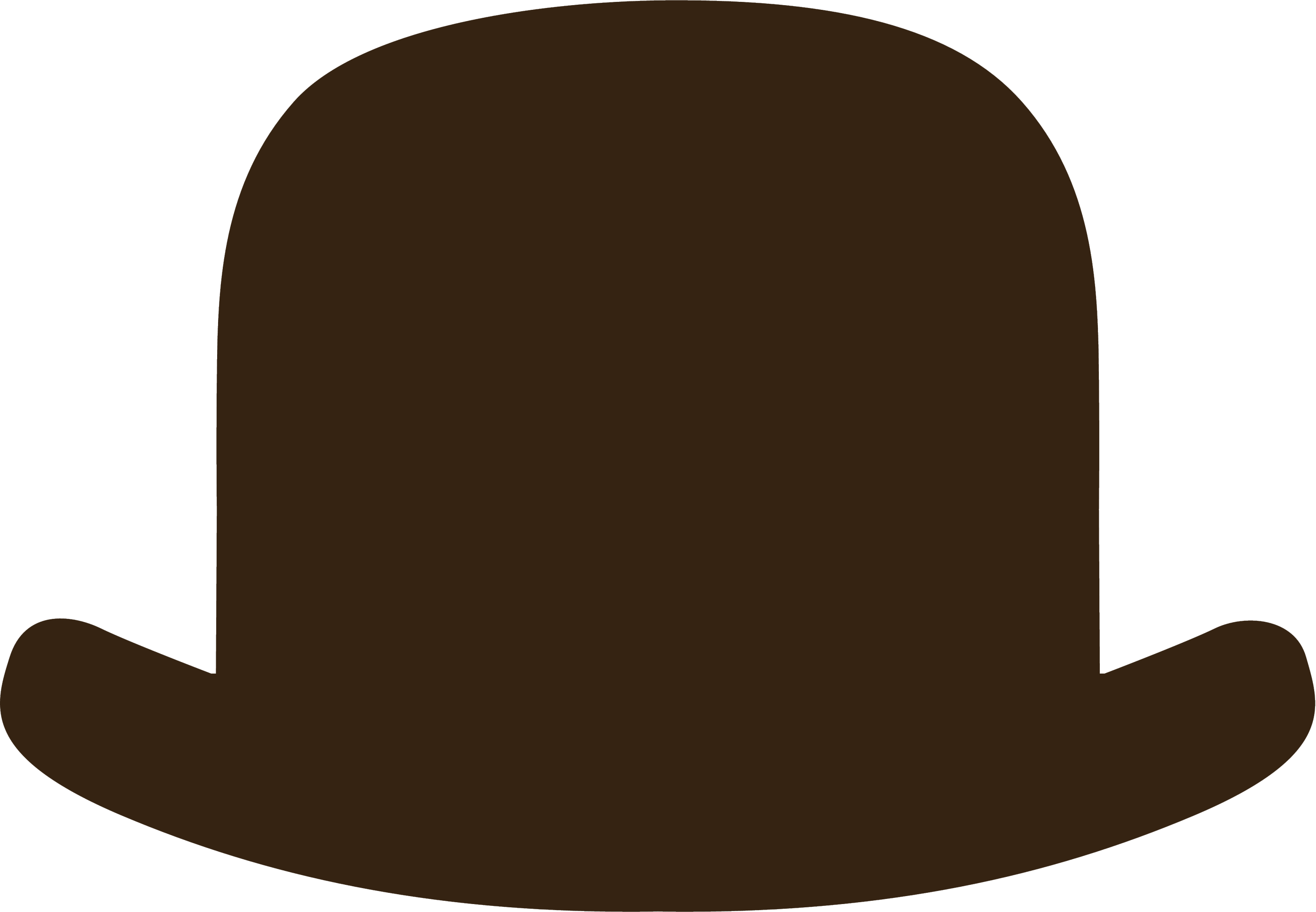 Top Hat Clipart Mustach - Mustache With Hat Png (2812x1948), Png Download