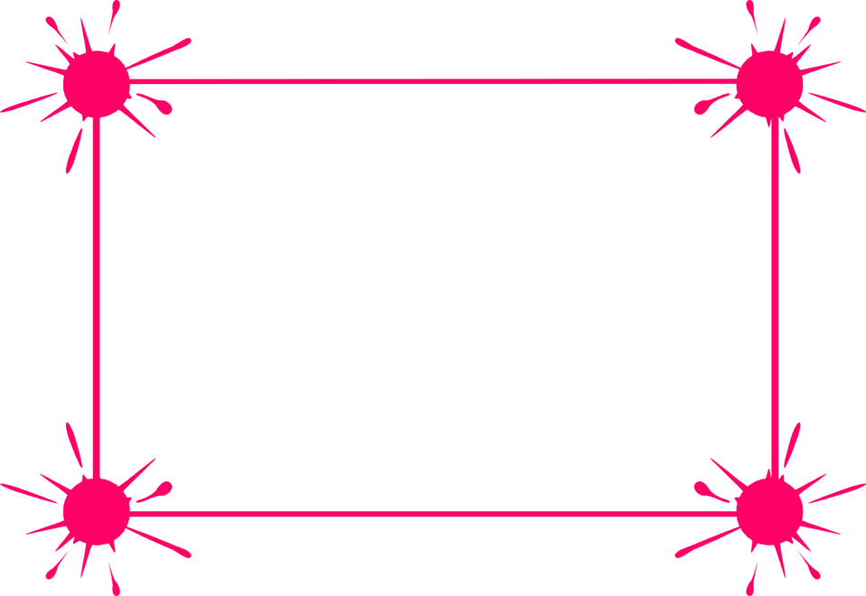 Free Png Pink Border Frame Png Images Transparent - Pink Borders And Frames (850x586), Png Download