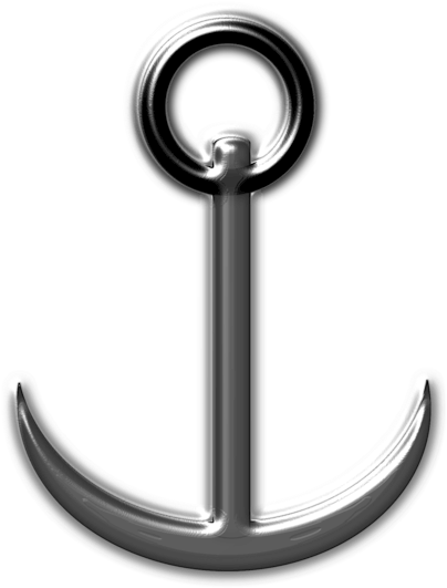 Drawing Stockless Anchor Boat Ship - Draw An Anchor Step By Step Easy (561x750), Png Download