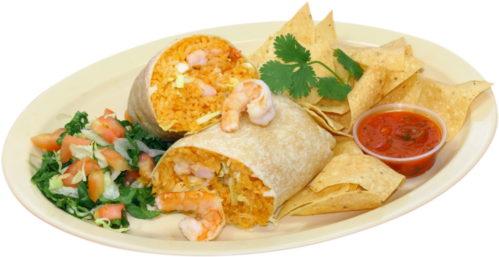 Burrito Drawing Chimichanga - Food (1000x528), Png Download