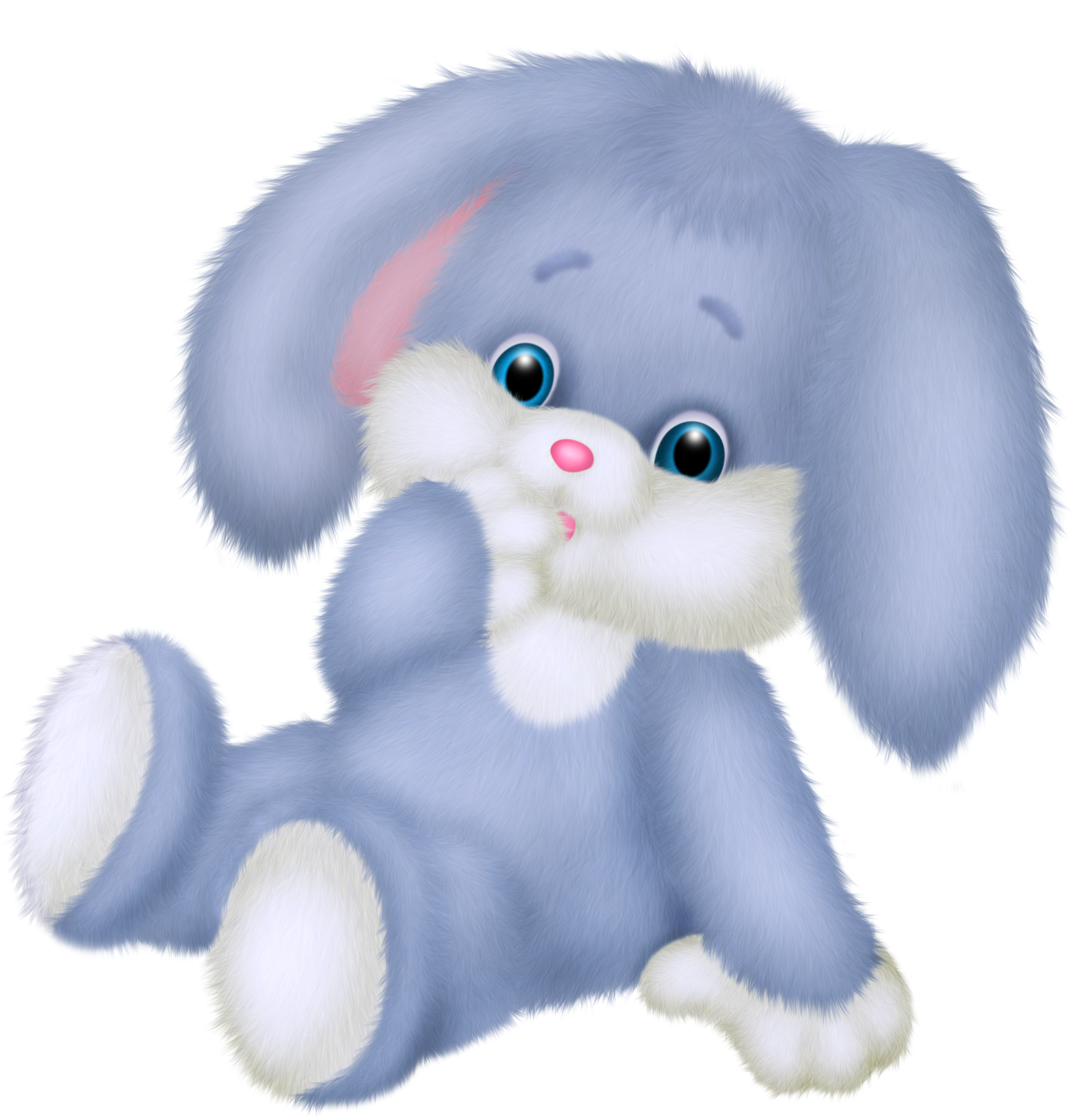 Cute Blue Bunny Png Clipart Picture Clip Art Toy Bunny Full Size Png Download Seekpng