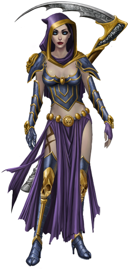 Female Reaper Costume - Vampire Wars Avatars (258x535), Png Download