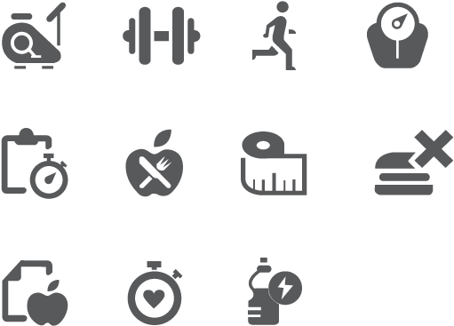 Fitness Icon Png Icons See Disclaimer Below - Health And Wellness Icons (550x420), Png Download