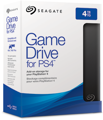 What's Included - Seagate Game Drive For Ps4 4tb (400x400), Png Download