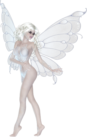White-fairy - Wermut-kunst-unterzeichnungs-grün-fee - Wermut Grußkarte (288x450), Png Download