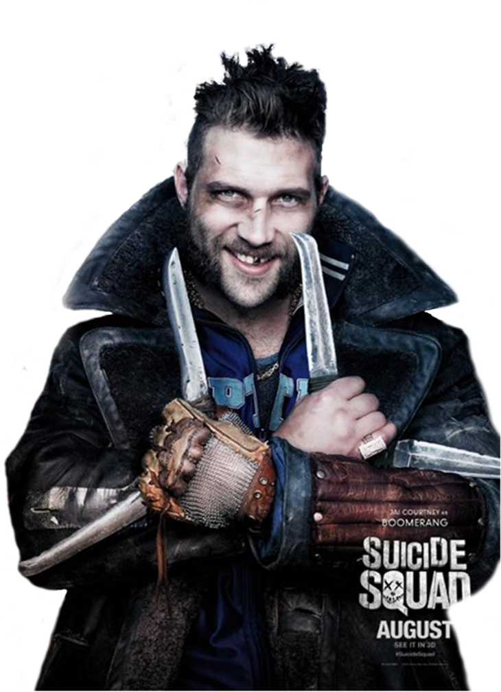 Png Esquadrão Suicida - Suicide Squad Boomerang August (752x1063), Png Download