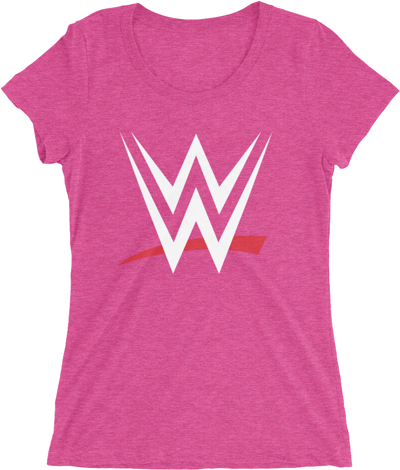 Wwe Logo Women's Tri Blend T Shirt - Women's All Star Vertigo Triblend - Purple Triblend (1000x1000), Png Download