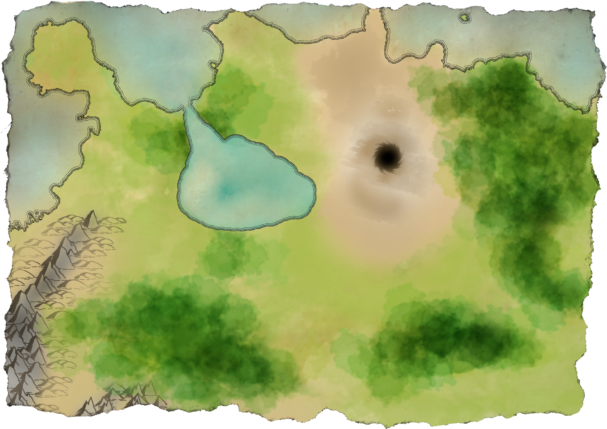 Protomap - Map (843x608), Png Download