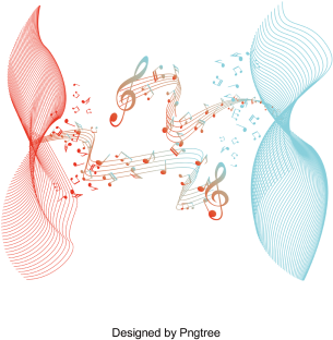 Cartoon Geometric Curve Sound Wave Music Character, - Curve (360x360), Png Download