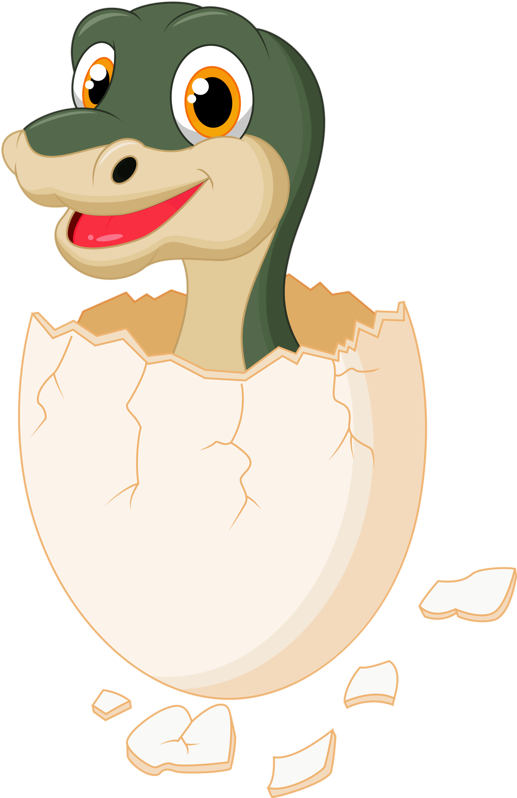 Dinosaur Clipart Watercolor - Ovo De Dinossauro Png (524x800), Png Download