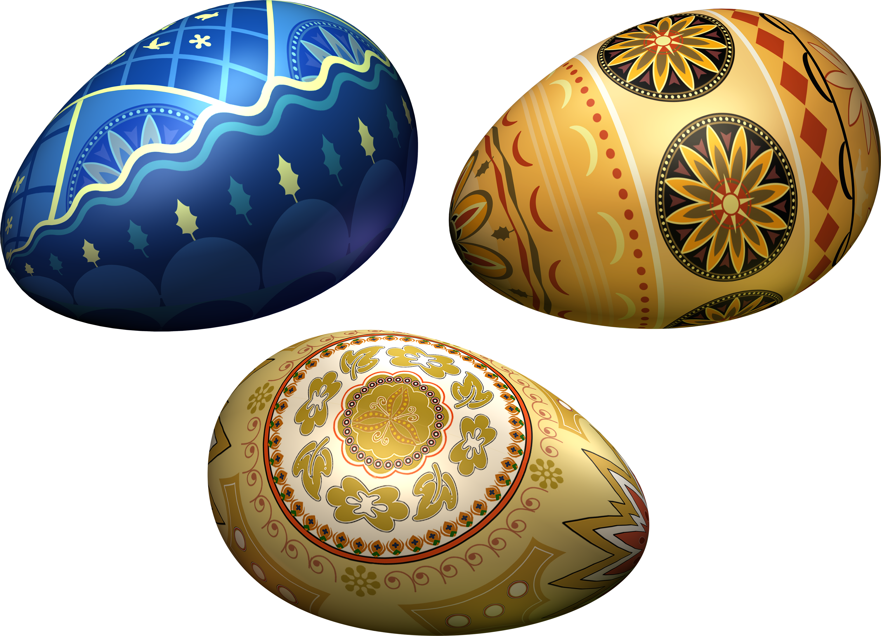Colorful Egg Png (3471x2509), Png Download