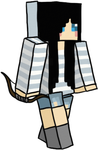 Banner Free Library Amylovespenguins By On Deviantart - Draw A Minecraft Character (400x550), Png Download