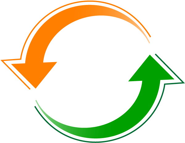 A17-circlearrow - 2 Arrow Circle Png (612x496), Png Download