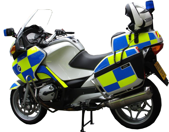 Police Motorbike Png (587x458), Png Download