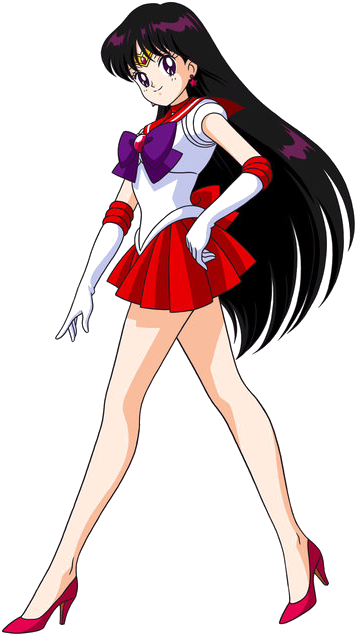 Sailor Moon - Sailor Mars (384x655), Png Download
