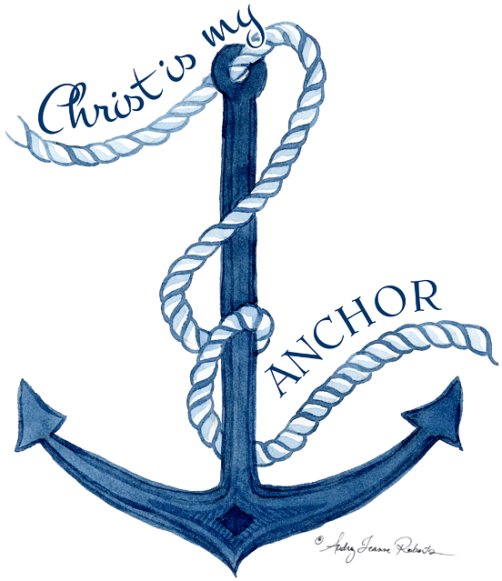 Click And Drag To Re-position The Image, If Desired - Jesus Christ Is My Anchor Nautical Round Ornament (599x663), Png Download