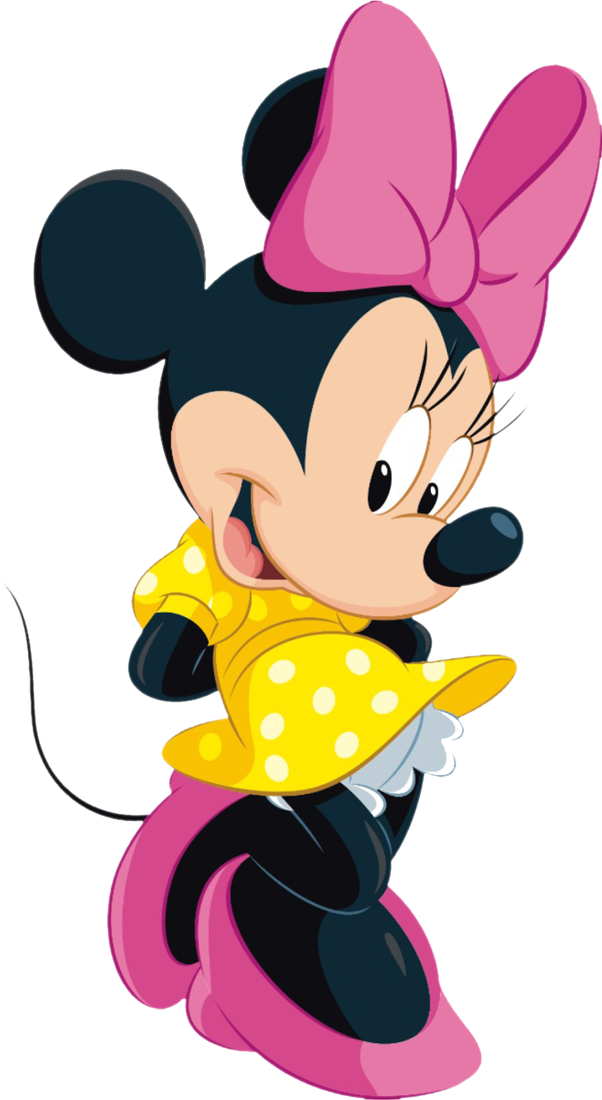 Minnie Mouse Png Pic - Minnie Mouse Yellow Dress (889x1600), Png Download